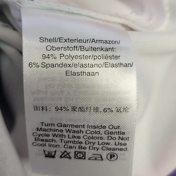 DKNY Floral fit and flare Sleeveless Dress Light Blue 8 - Picture 5 of 7